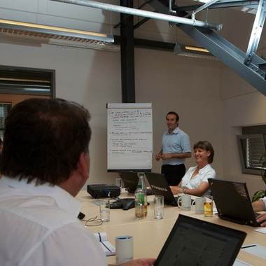 Besprechung in den Räumlichkeiten des bIT Standorts Frankfurt / Main
