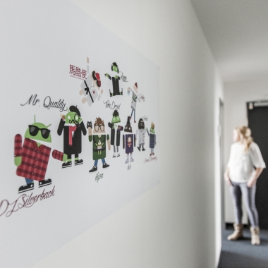 Androids auf den Fluren