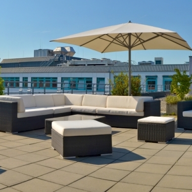 Dachterrasse mit Blick auf die Nürnberger Burg