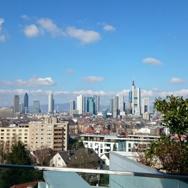 Ausblick aus dem schönsten Konferenzraum bei IMS Health in Frankfurt