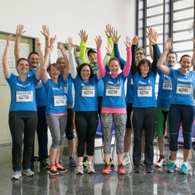 Auch 2016 haben sich einige IMS Health Mitarbeiter an der J.P. Morgan Corporate Challenge in Frankfurt beteiligt.