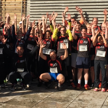 Unser JLL-Team beim J.P. Morgan Corporate Challenge-Lauf 2016 in Frankfurt