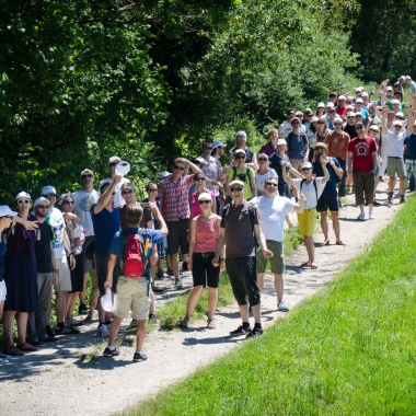 Geh-Spräche auf dem Sommerfest