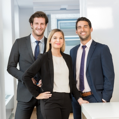 Jonas, Isidora und Timo aus unserem Key Account Management