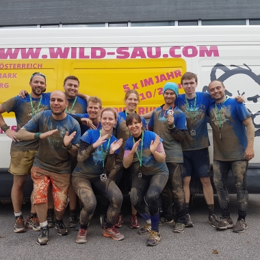 Teamevent beim Wildsau Dirt Run in Vorarlberg 2017