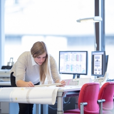 Auch Bauzeichner/innen sind bei uns gefragt.