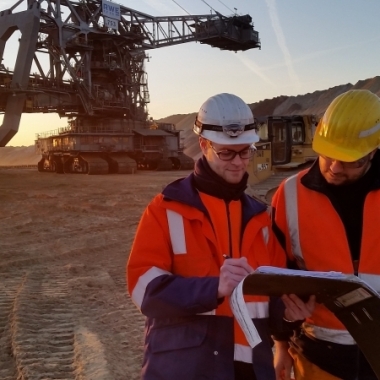 Im Tagebau unterwegs