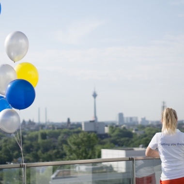 Ausblick von unserer Dachterrasse