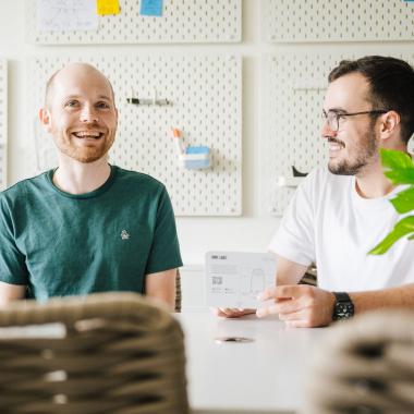 Wir schätzen eine kreative Arbeitsatmosphäre.