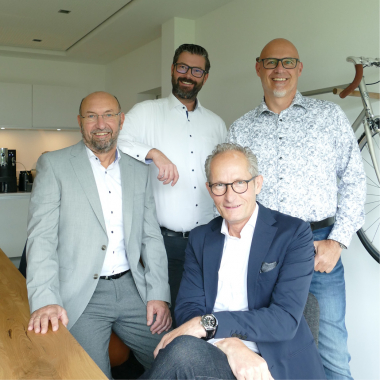 Geschäftsführer v.l.: V. Müller, C. Gaul, S. Frings & A. Rütters