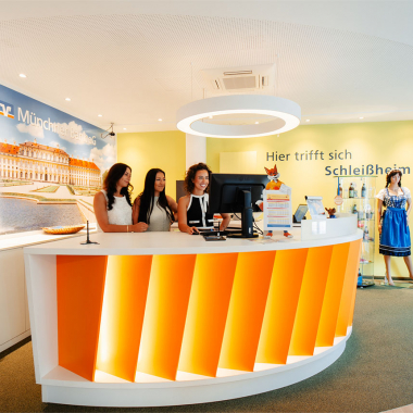 Unsere moderne und wunderschöne Filiale in Oberschleißheim.