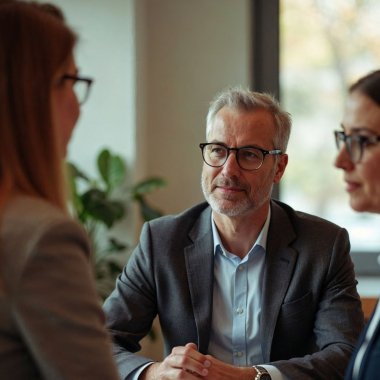 Eine Gruppe von Personen in Business Kleidung
