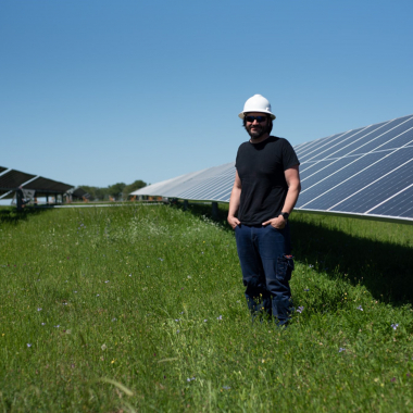 In unseren Solarparks erneuerbare Energien erleben