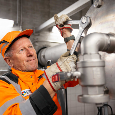 Mitarbeiter der Netzgesellschaft Potsdam