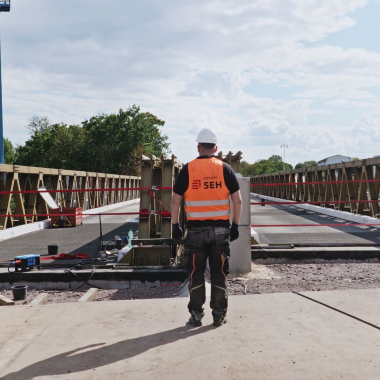 Behelfsbrücke Damaschkeplatz Magdeburg ©WaveinMotion