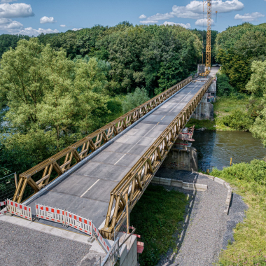 Behelfsbrücke Dorsten-Marl Hervest ©Frank R. Weihs