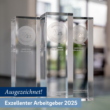 Auszeichnung "Exzellenter Arbeitgeber 2024-2026" vom Steuerberaterverband