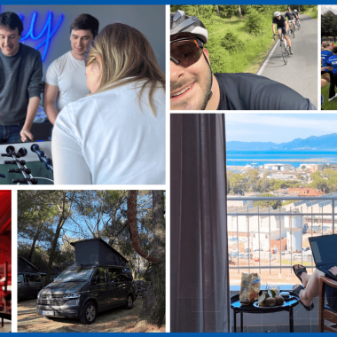 Workation, Sport, Abenteuer: Wir leben Flexibilität & Teamwork.