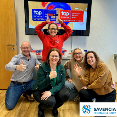 2026 wurde SAVENCIA Fromage & Dairy zum vierzehnten Mal als Top Employer Deutschland zertifiziert und gehört mit der Groupe SAVENCIA auch zu den Top Employer in Europa.