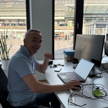 Our CFO in the Cologne office