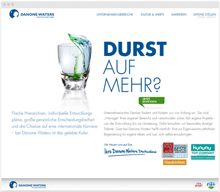 Danone Waters Deutschland auf kununu