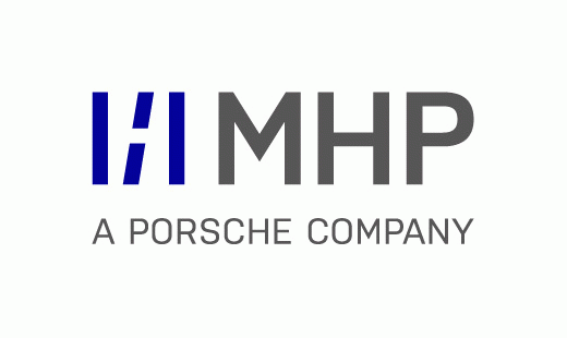MHP - A Porsche Company Logo